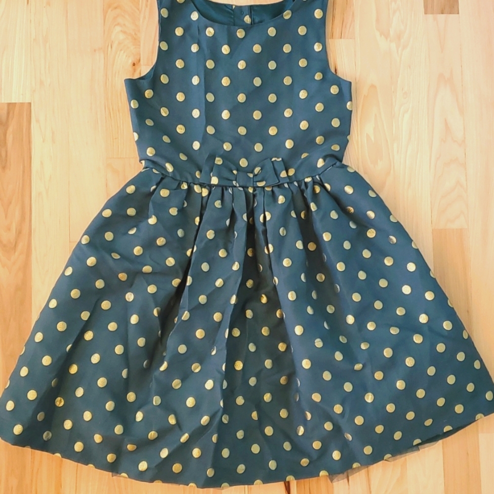 GYMBOREE All Spruced Up Polka Dot party dress